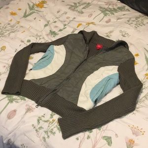 Sweater Puffer Jacket